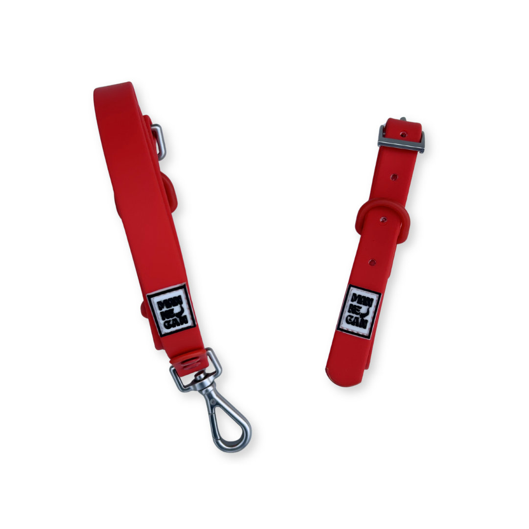 Collare in pvc safeclean rosso