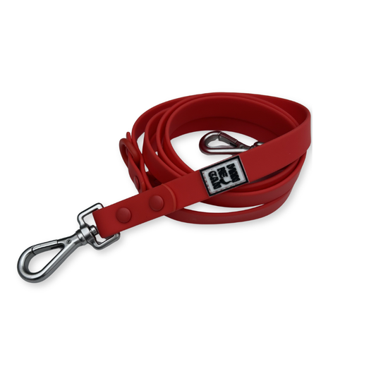 Guinzaglio in pvc ultraresist rosso